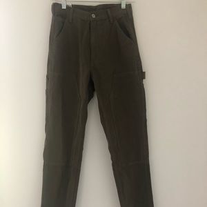 Brandy Melville army green “carpenter pants”